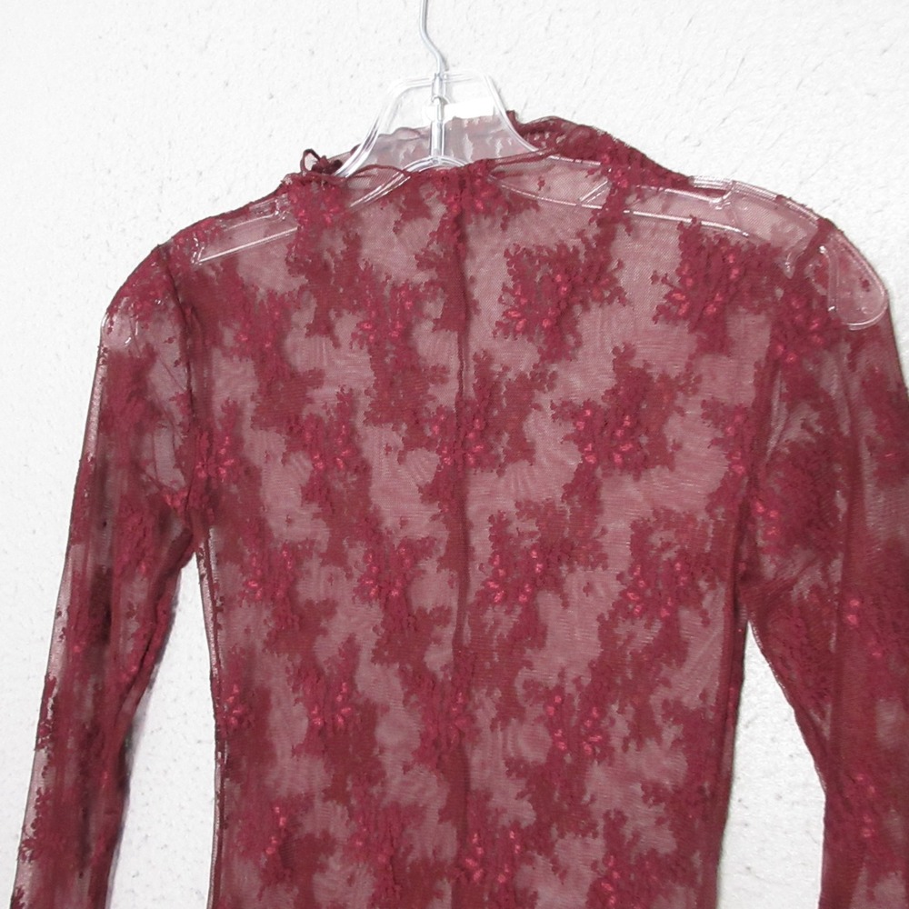Intimately Free People Top XS Lace‎ Sheer Lady Lux Layering Whimsigoth Thumbhole
